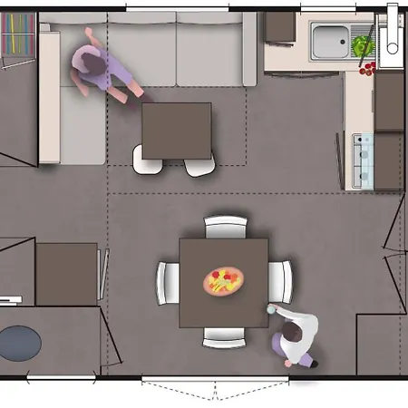 Mobil Confort Dans Parc Résidentiel De Loisirs Campeggio Saint-Hilaire-de-Riez